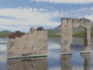 building set apocalypse war old ruin survival Modelo 3D