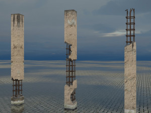 building set apocalypse war old ruin survival Modelo 3D