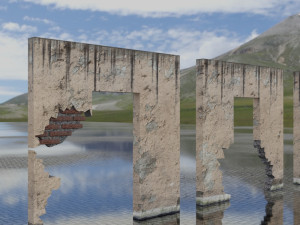 building set apocalypse war old ruin survival Modelo 3D
