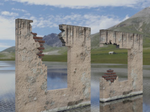 building set apocalypse war old ruin survival Modelo 3D