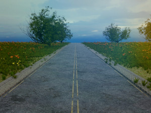 destroyed road sets apocalypse 3D Model