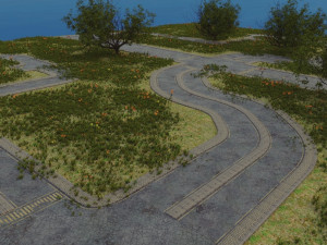 destroyed road sets apocalypse Modèle 3D