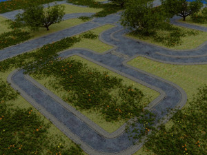destroyed road sets apocalypse Modèle 3D