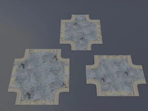 зруйнована дорога викликає апокаліпсис 3D Модель