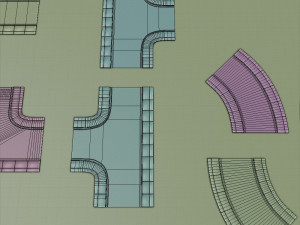 destroyed road sets apocalypse Modèle 3D