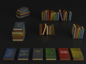 libro e libri Modello 3D