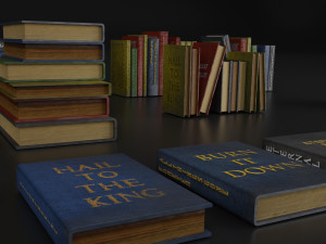 book and books Modèle 3D