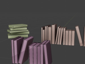book and books Modèle 3D