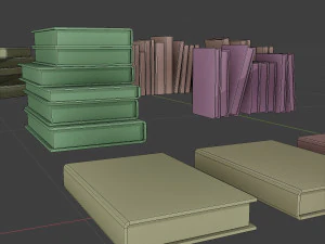 book and books 3D Model