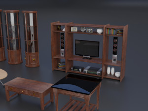 interior props pack pbr furniture set 3D 모델