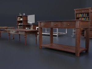 interior props pack pbr furniture set 3D 모델