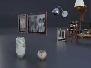 interior props pack pbr furniture set 3D 모델