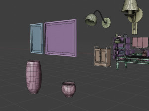 interior props pack pbr furniture set 3D 모델
