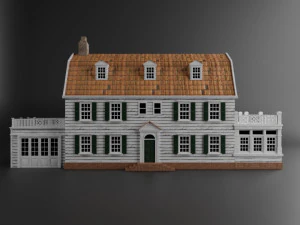 horror amityville house pbr jogo realista pronto Modelo 3D