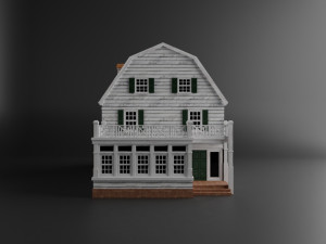 horror amityville house pbr realistic game ready 3Dモデル