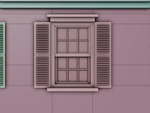 horror amityville house pbr jogo realista pronto Modelo 3D