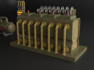 factory element machine component set Modelo 3D