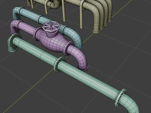 factory element machine component set Modelo 3D