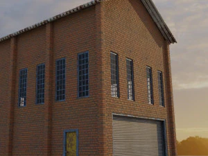 factory building complete interior and exterior 3D Model