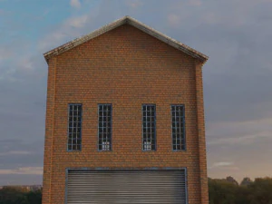 factory building complete interior and exterior 3D Model