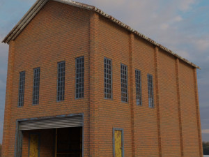 factory building complete interior and exterior 3D Model