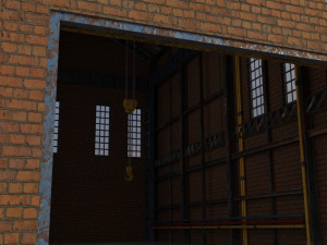 factory building complete interior and exterior 3D Model