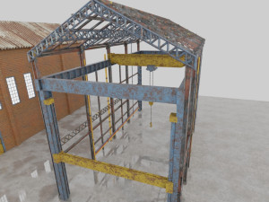 factory building complete interior and exterior 3D Model