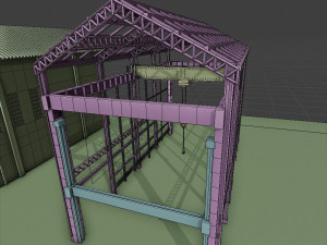 factory building complete interior and exterior 3D Model