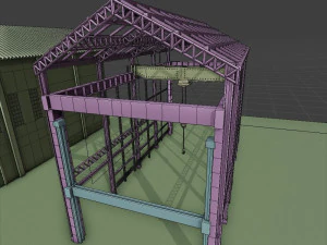 factory building complete interior and exterior 3D Model