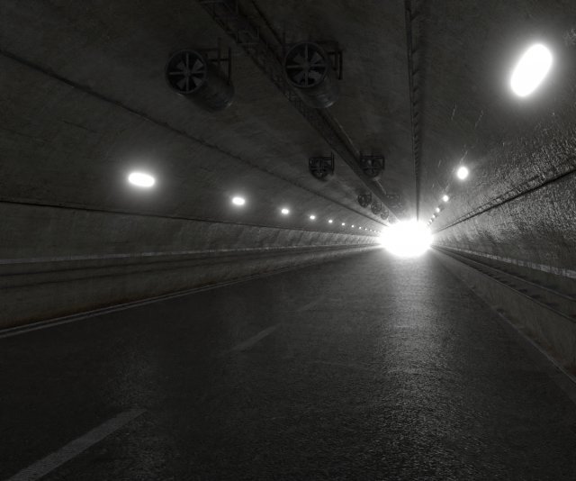 road tunnel tileable with entrance and exit 3D Model .c4d .max .obj .3ds .fbx .stl .blend 