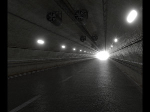 road tunnel tileable with entrance and exit 3D Модель