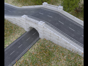 road tunnel tileable with entrance and exit 3D Model