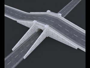 road tunnel tileable with entrance and exit 3D Model