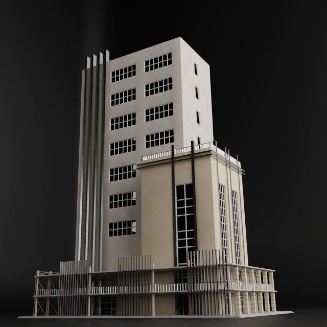 modern metropolis city building Modelo 3D .c4d .max .obj .3ds .fbx .stl .blend 