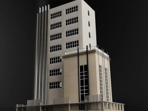 edificio de la ciudad metr&oacute;poli moderna Modelo 3D
