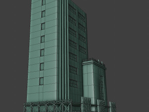 modern metropolis city building Modelo 3D
