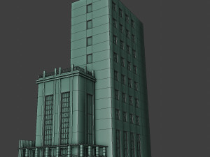 modern metropolis city building Modelo 3D