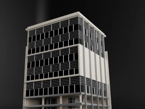 modernes Gewerbegebäude 3D Modell