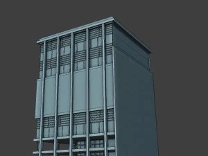 modern building commercial 3D Model