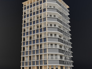 modern city building 3D Model
