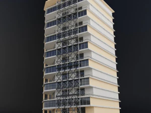 modern city building 3D Model
