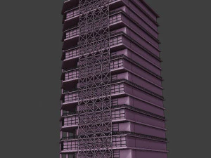 modern city building 3D Model