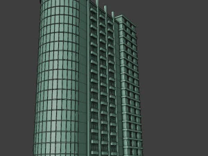 edif&iacute;cio moderno hotel cidade metr&ocirc; Modelo 3D