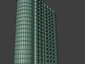 modern building hotel city metro Modelo 3D