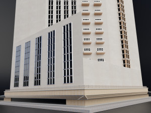 modern building resort hotel city skyline Modelo 3D