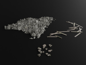 destroyed building apocalypse survival pbr 3D Model