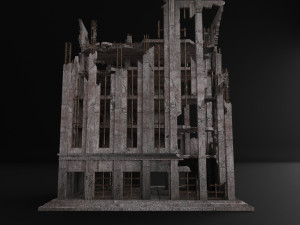 building destroyed apocalypse war old ruin survival 3D 模型