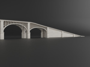 bridge set kitbash and bridge preset pbr 3D Model