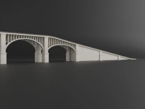 bridge set kitbash and bridge preset pbr 3D Model