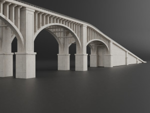 bridge set kitbash and bridge preset pbr 3D Model